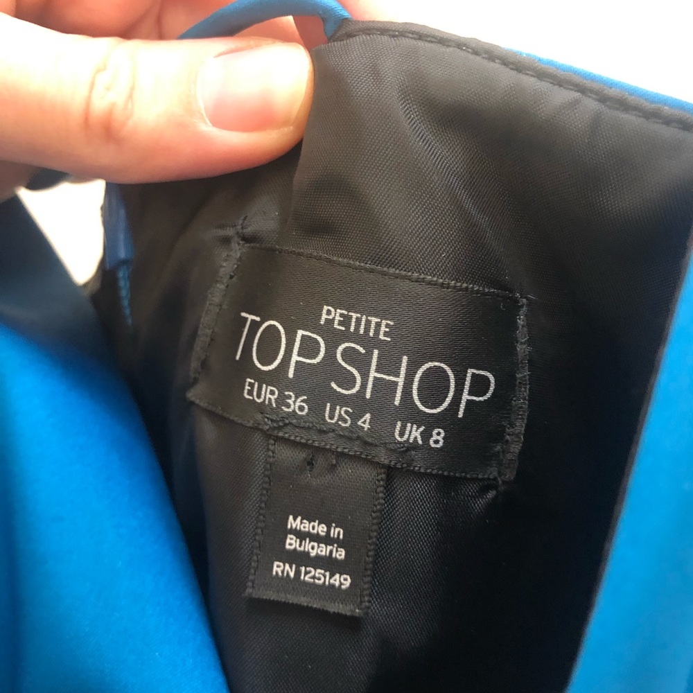 Topshop Blue Satin Dress - Picture 10 of 14